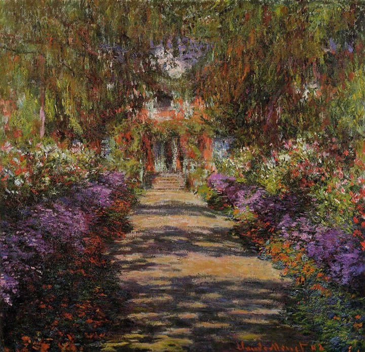 Claude Monet Pathway in Monet's Garden at Giverny